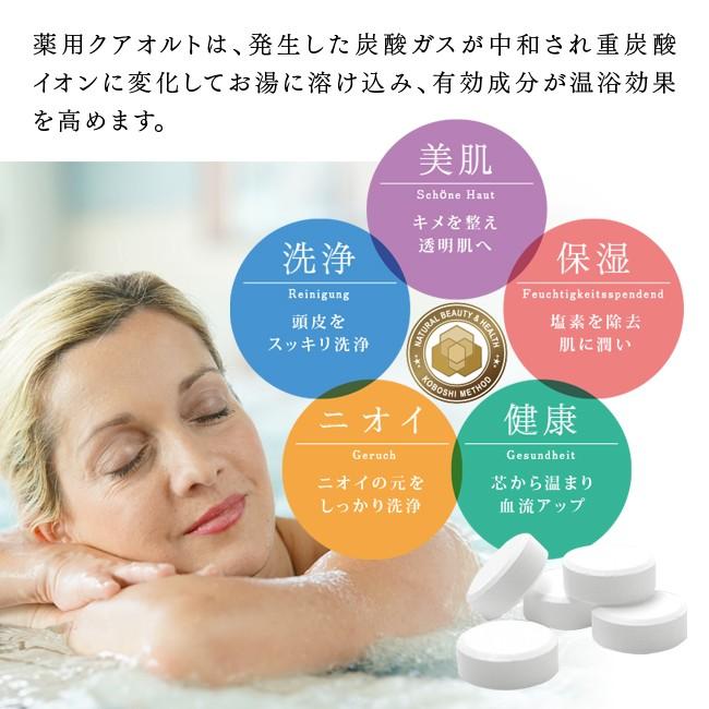 重炭酸入浴剤 薬用 クアオルト 9錠 塩素除去 重炭酸 重炭酸湯 炭酸泉 入浴剤 無添加 ホットタブ Hot Tab |  | 03
