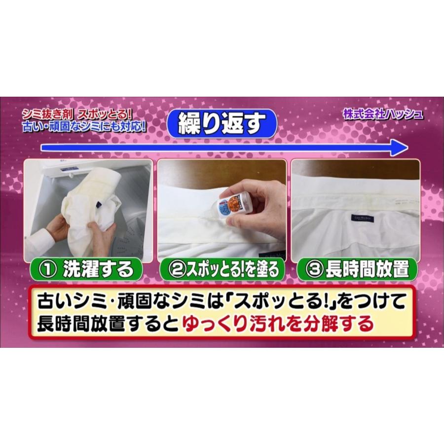 スポットる！染み抜き剤 150ml 新品未開封 スポッとる シミ抜き ハッシュ 衣類 150ml 染み抜き : 満ちる