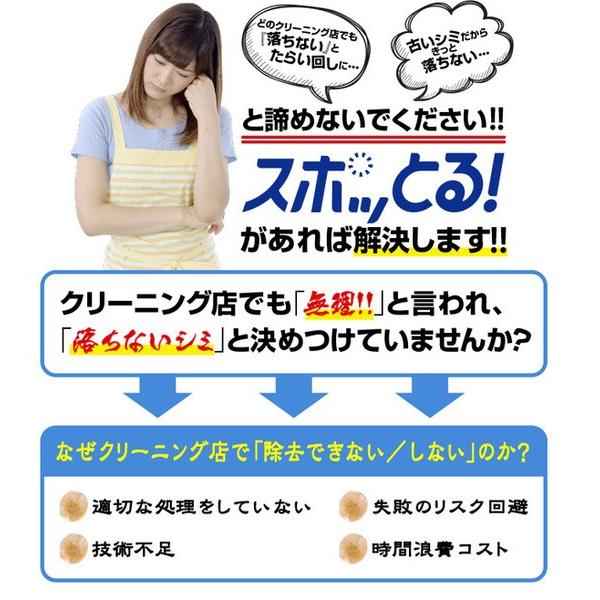 スポッとる 染み抜き剤 150ml 2個セット スポットル 染み抜き : バカ