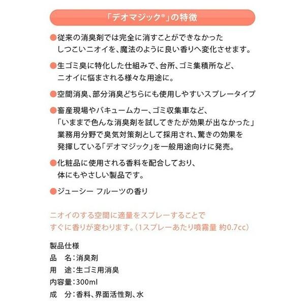 消臭スプレー 消臭剤 デオマジック 楽天1位 2本セット 生ゴミ用 キッチン 生ゴミ ゴミ箱 K0069 1 バカ売れ研究所オンラインショップ 通販 Yahoo ショッピング