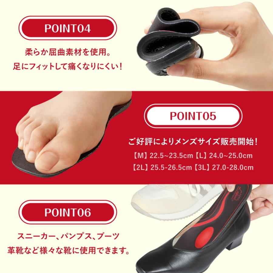 疲れにくい インソール ラフットソールプロ 衝撃吸収 革靴 スニーカー 