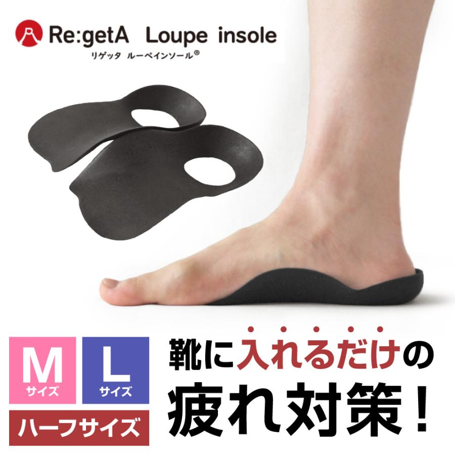 リゲッタ ハーフルーペインソール インソール MTR-1 中敷き 疲れない アーチサポート 土踏まず  偏平足（Yahoo!・バカ売れ研究所オンラインショップ）