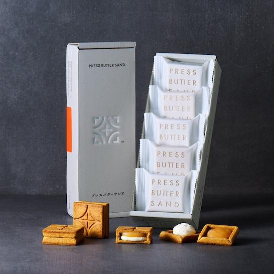 中元 夏ギフト 2026 洋菓子 ギフト おしゃれ プレスバターサンド 5個入 PRESS BUTTER SAND 公式 お菓子 個包装