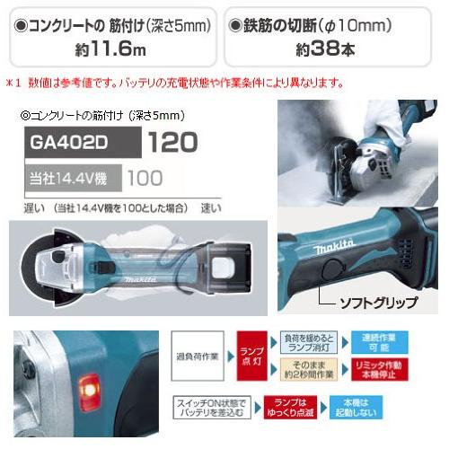 マキタ（makita） ディスクグラインダ18V 100mm スライドスイッチ型