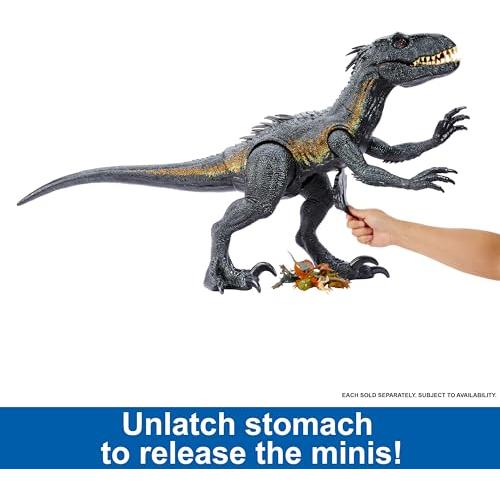 マテル ジュラシックワールド JURASSIC WORLD スーパービッグ！インドラプトル 全長:約99cm 恐竜 おもちゃ 4才~ プレゼント HKY14｜bakuyasuearth｜05