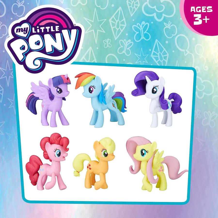 マイリトルポニー メインキャラクターパック My Little Pony おもちゃ フィギュア 6個セット 並行輸入品｜bakuyasuearth｜05