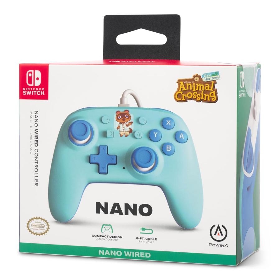 PowerA Nintendo Switch ニンテンドースイッチ 有線 Nano ナノ プロコントローラー どうぶつの森 並行輸入品｜bakuyasuearth｜11