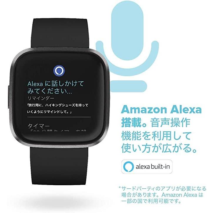 Google Fitbit Fitbit Versa 2 Alexa搭載 スマートウォッチ Black 
