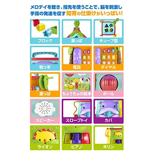 フィッシャープライス fisher price バイリンガル ラーニングボックス 6カ月~ 知育 英語 外国語 プレゼント DNY97｜bakuyasuearth｜05