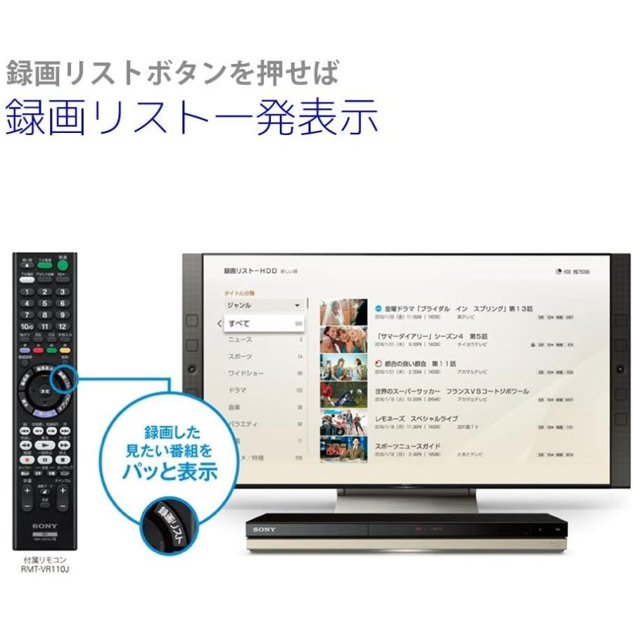 SONY（ソニー） ブルーレイディスク DVDレコーダー 500GB 2チューナー