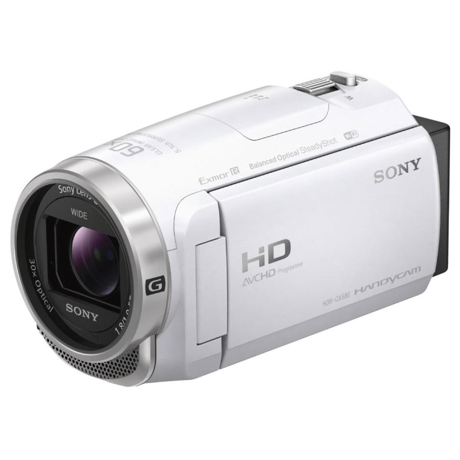 SONY ソニー HDR-CX680-W デジタルHDビデオカメラレコーダー