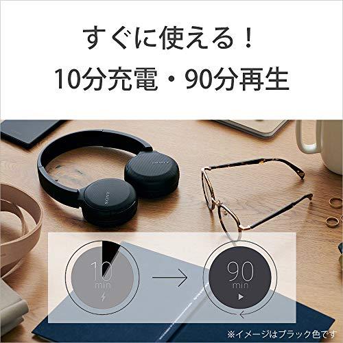 ソニー ワイヤレスヘッドホン WH-CH510 bluetooth AAC対応 最大35時間連続再生 マイク付き ブラック WH-CH510 B｜bakuyasuearth｜04