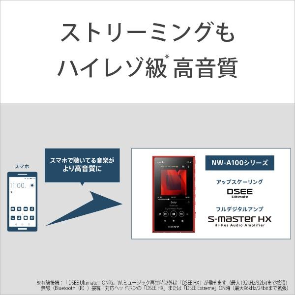 SONY ウォークマン 2019年モデル カナル型イヤホン付属 Aシリーズ レッド NW-A105HN ハイレゾ対応 16GB｜bakuyasuearth｜04