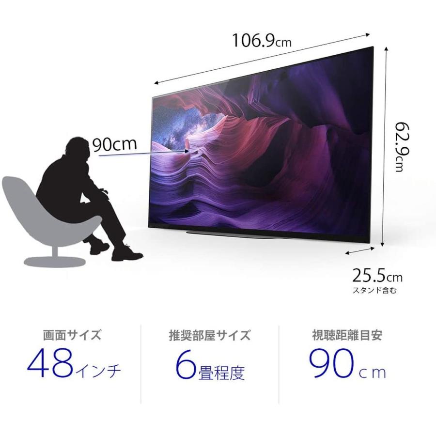 BRAVIA ソニー SONY 有機ELテレビ ブラビア KJ-48A9S 48V型 4K対応 BS