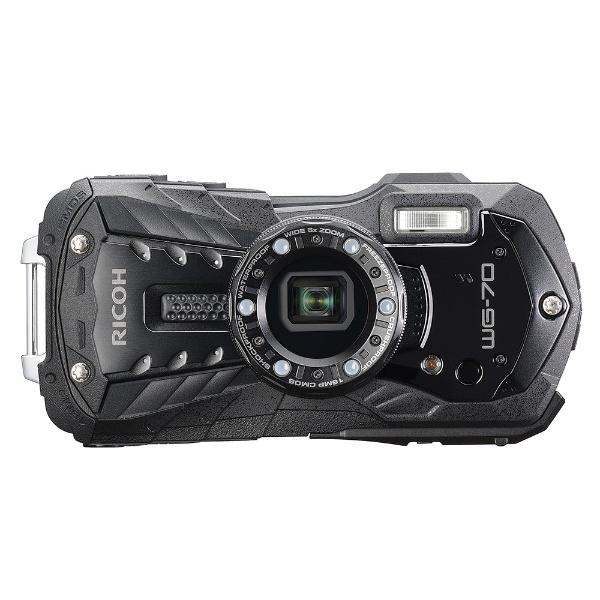 RICOH WG WG-70 コンパクトデジタルカメラ ブラック 防水+防塵+耐衝撃