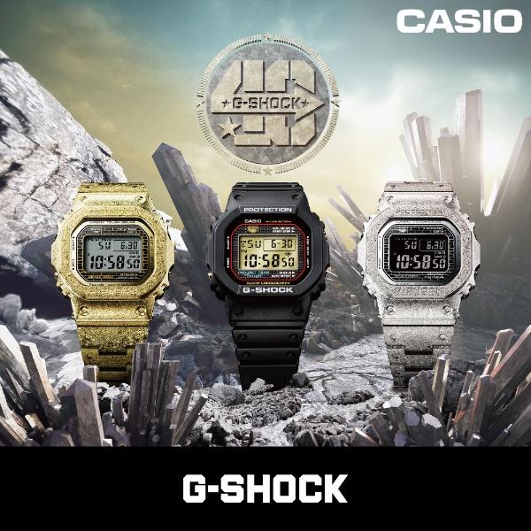 カシオ CASIO Bluetooth搭載ソーラー電波時計 G-SHOCK Gショック 40th Anniversary RECRYSTALLIZED クリスタライズド シリーズ GMW-B5000PS-1JR｜bakuyasuearth｜15