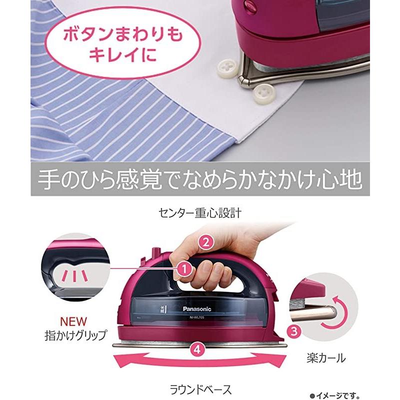 Panasonic（パナソニック） コードレススチームWヘッドアイロン ピンク