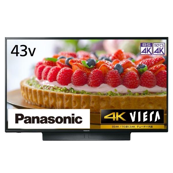 VIERA Panasonic 液晶テレビ ビエラ TH-43JX850 43V型 4K対応 BS・CS