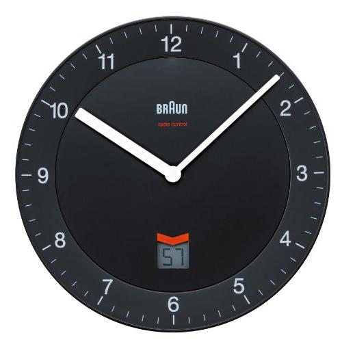 BRAUN ブラウン 掛け時計 Radio Controlled Wall Clock BNC006BKBK 4580260615092