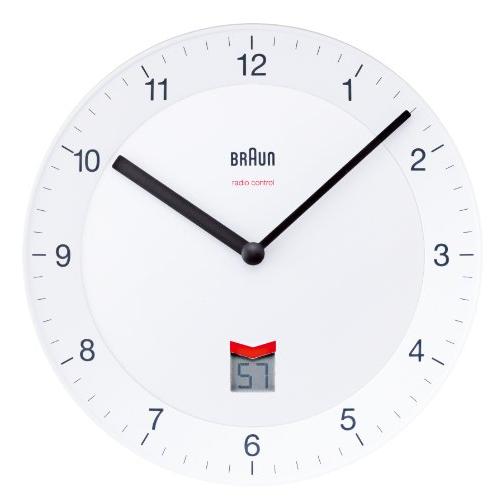 BRAUN ブラウン 掛け時計 Radio Controlled Wall Clock BNC006WHWH 4580260615108