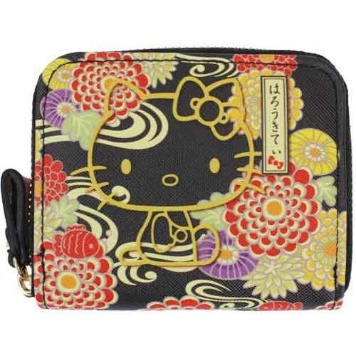 sanrio（サンリオ） ハローキティ パスケース付き ミニワレット 和柄