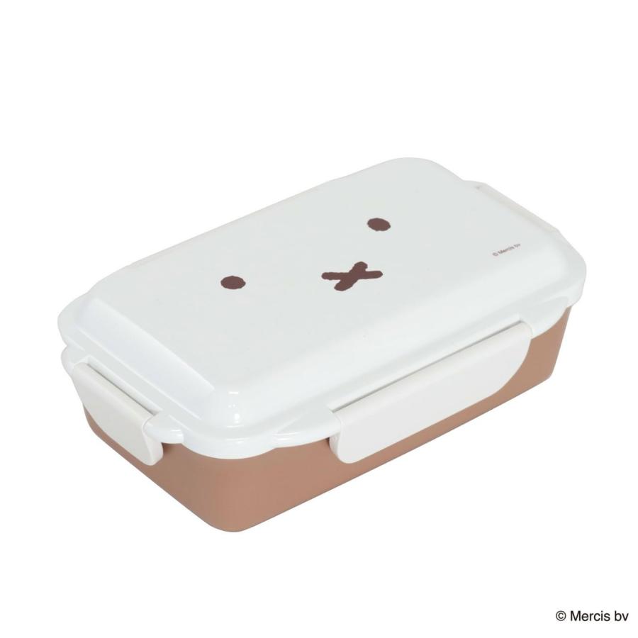 ミッフィー フェイス 密封4点留め一段弁当箱 ランチボックス MIFFY ランチ 抗菌 お弁当箱 日本製 うさぎ ディックブルーナ クツワ