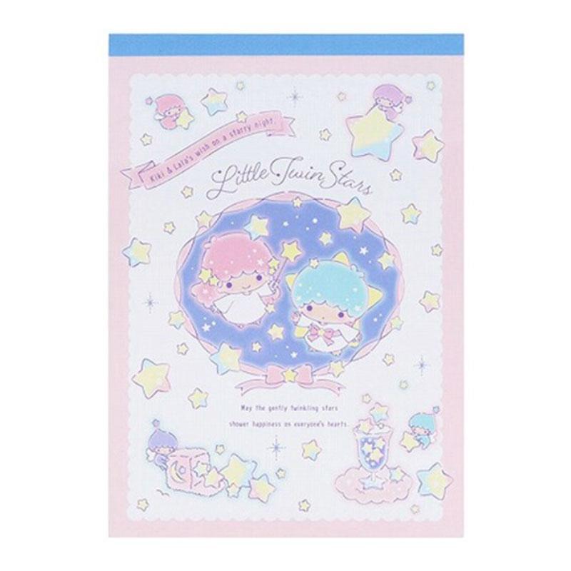 サンスター文具 サンリオ アニバーサリー メモA6 リトルツインスターズ