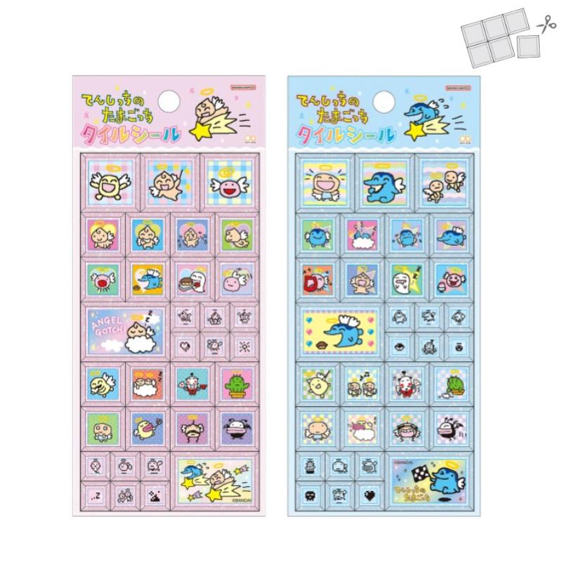 サンスター文具 たまごっち タイルシール てんしっちピンク くりてん