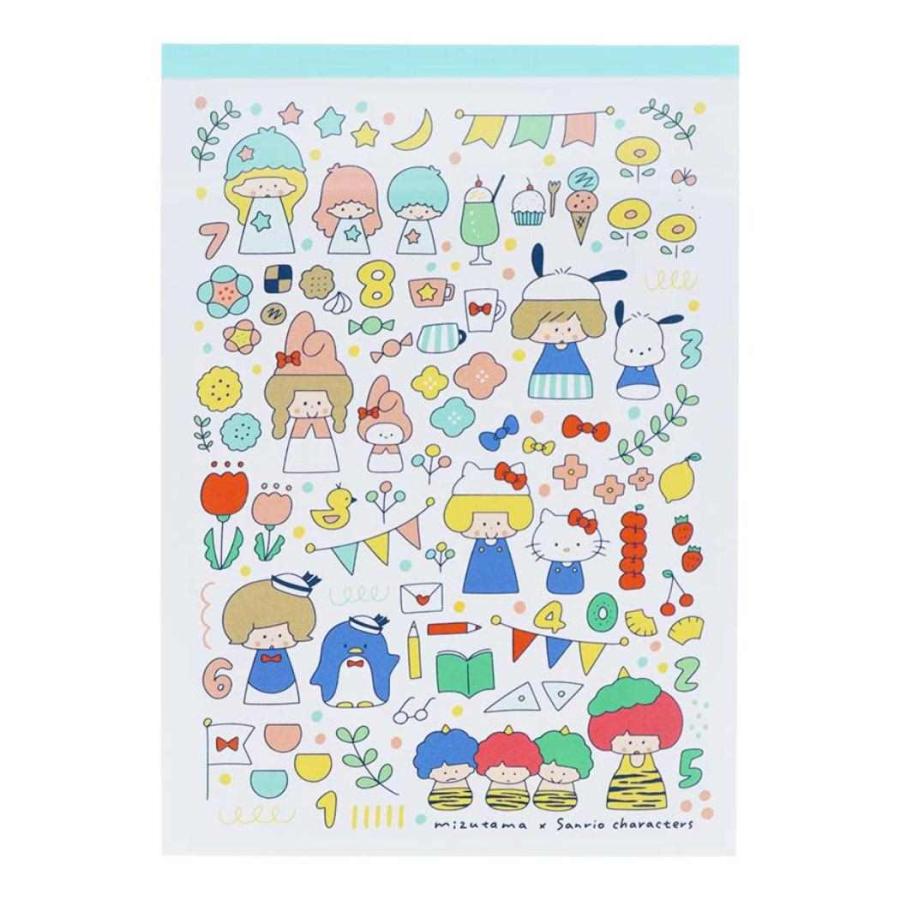 サンスター文具 mizutamaxサンリオキャラクターズ メモ A6 集合
