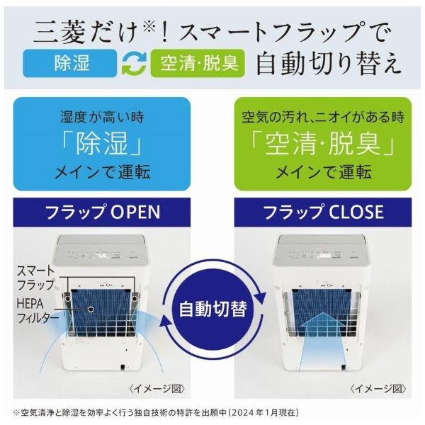 三菱電機（MITSUBISHI ELECTRIC） 除湿機 サラリ ホワイト MJ-PHDV24WX
