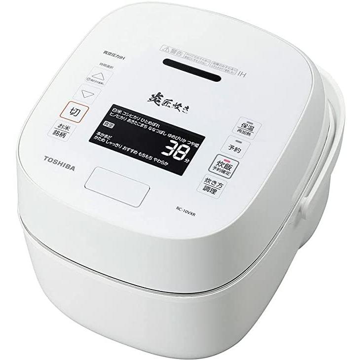 TOSHIBA（東芝） RC-10VXR-W ホワイト 炎匠炊き 圧力IH炊飯器 5.5合