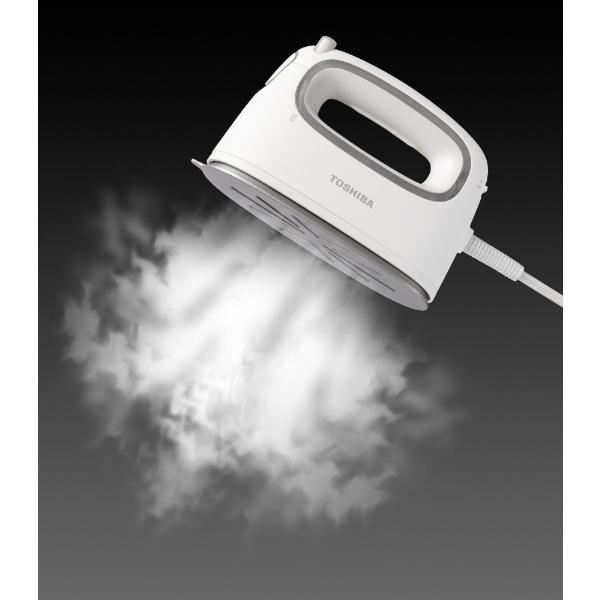 TOSHIBA（東芝） 衣類スチーマー ホワイト TAS-MV7-W ハンガーショット
