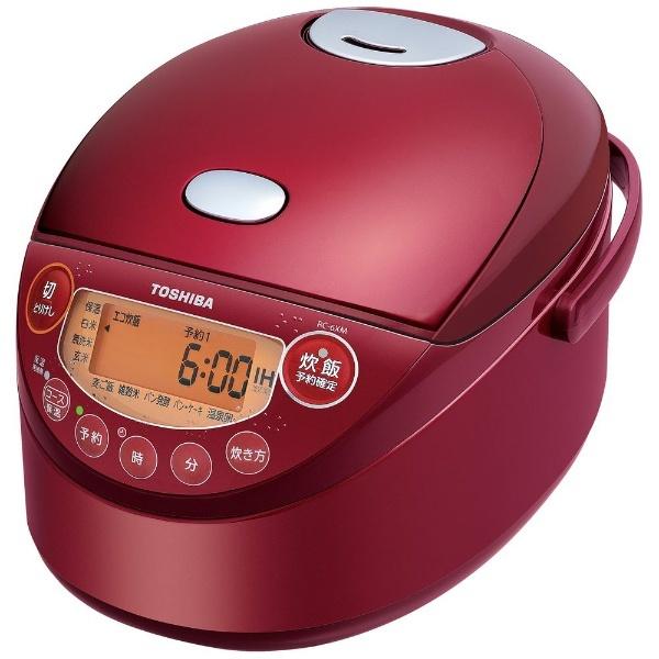 TOSHIBA（東芝） 炊飯器 備長炭鍛造かまど釜 グランレッド RC-6XM-R