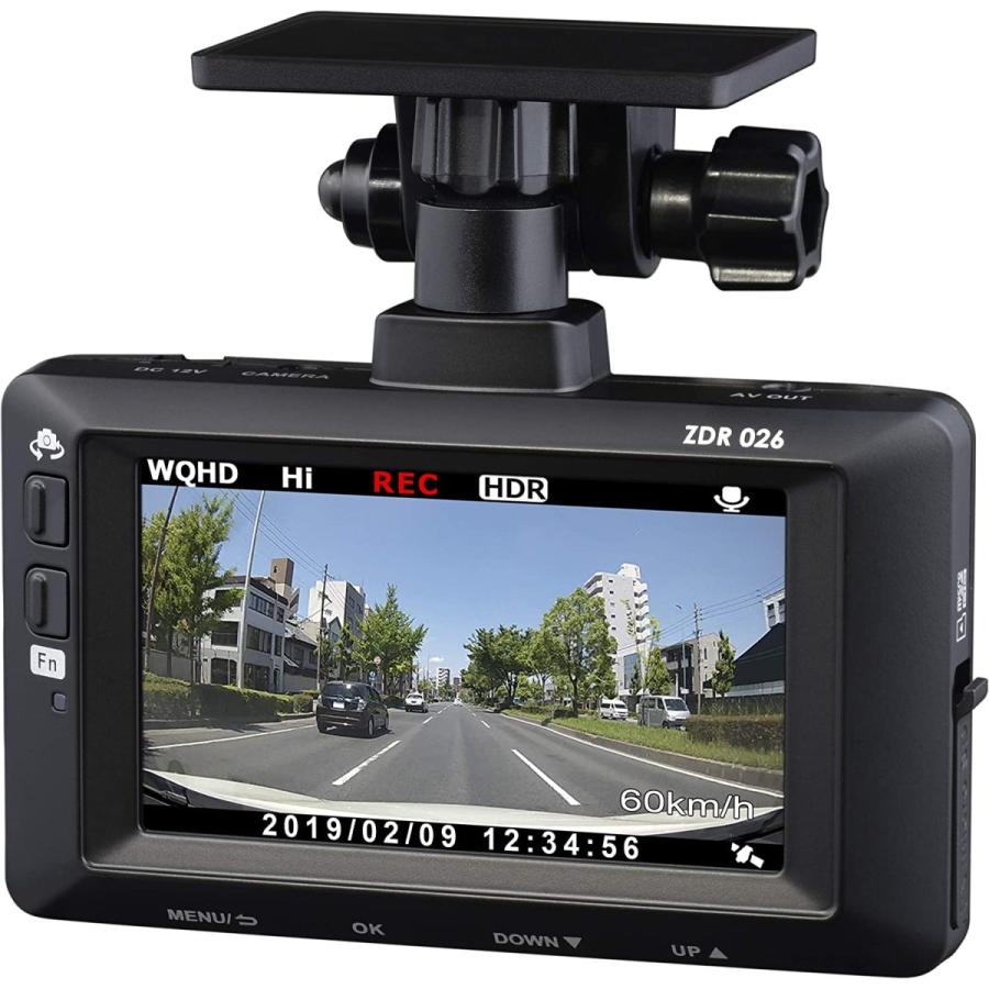 コムテック 前後2カメラ ドライブレコーダー ZDR026 前後370万 コムテック 前後2カメラ ドライブレコーダー ZDR026 前後370万