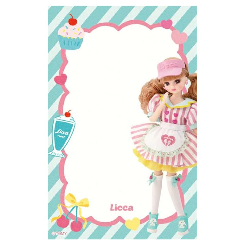 リカちゃん Oshigoto Licca ミニレターセット ダイナーカフェ ケーキ 