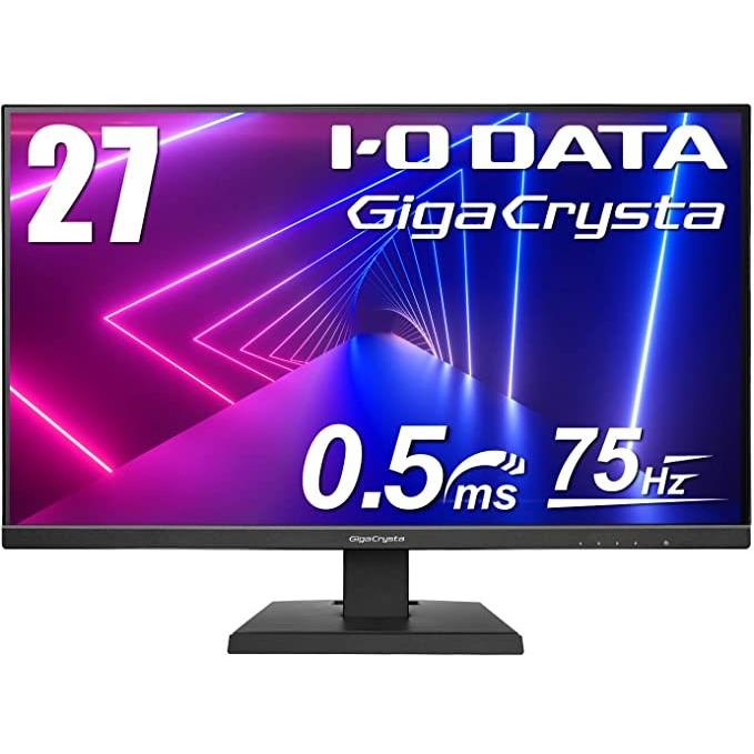 GigaCrysta IODATA ゲーミングモニター 27インチ 75Hz 0.5ms TNパネル
