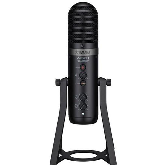 YAMAHA ライブストリーミングマイクロフォン マイク一体型 USB AG01 YAMAHA（ヤマハ） ライブストリーミングマイクロフォン マイク一体型