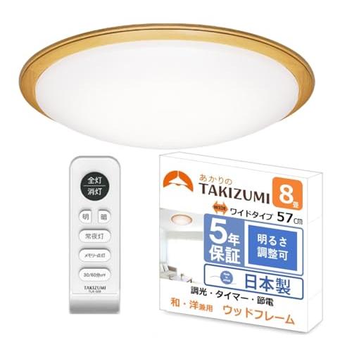 TAKIZUMI タキズミ Takizumi LED ウッドフレーム 木枠 シーリング