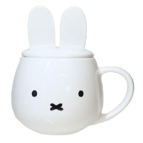 金正陶器 miffy ミッフィー ホワイト 耳つき蓋のマグカップ ディック