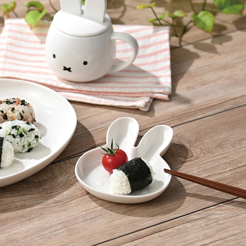 金正陶器 miffy ミッフィー ホワイト ダイカットプレート Sサイズ
