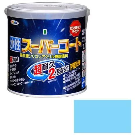 アサヒペン ペンキ 水性スーパーコート 水性多用途 水色 0.7L｜bakuyasuearth｜03