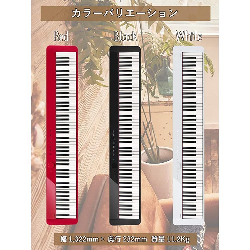 CASIO（カシオ） Privia PX-S1000BK 88鍵盤 電子ピアノ デザイン性と