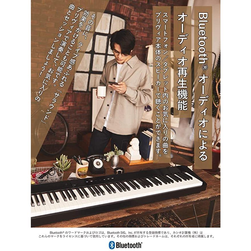 CASIO（カシオ） Privia PX-S1000BK 88鍵盤 電子ピアノ デザイン性と