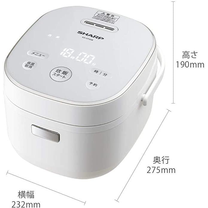 SHARP（シャープ） 炊飯器 マイコン 3合 パン調理機能 ブラック KS