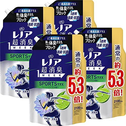 レノア超消臭1WEEK レノア 超消臭1WEEK 柔軟剤 SPORTSデオX フレッシュ