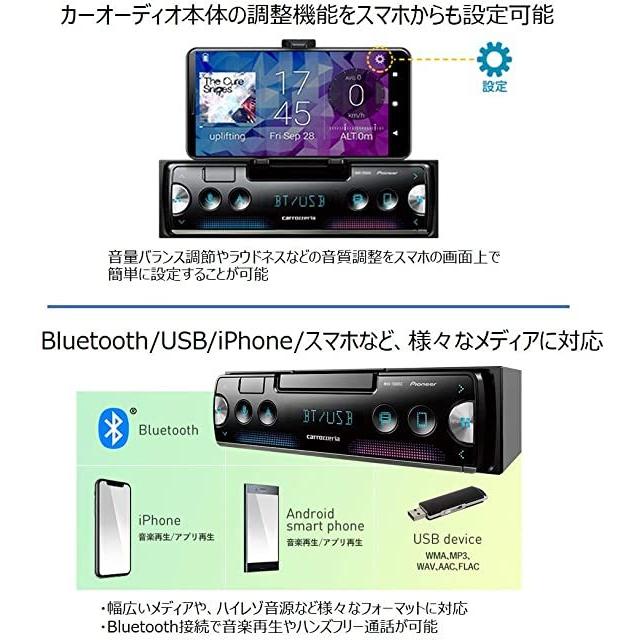 カロッツェリア PIONEER カーオーディオ MVH-7500SC スマホ連動