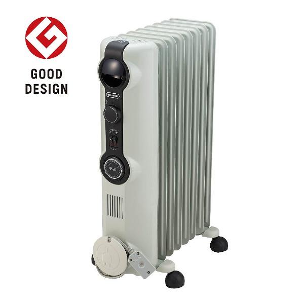 DeLonghi オイルヒーター HJ0812-BK デロンギ（DeLonghi） オイルヒーター ホワイト×ブラック HJ0812-BK