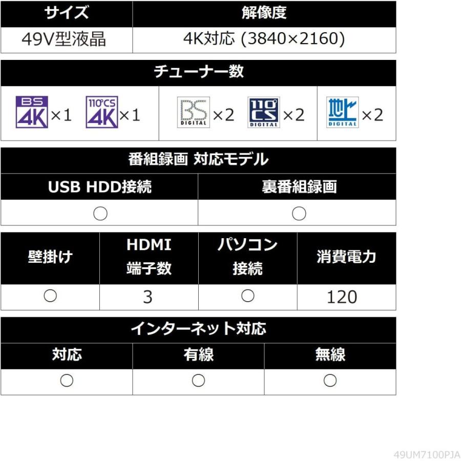 LGエレクトロニクス LG 49V型 4Kチューナー内蔵 液晶テレビ LGエレクトロニクス LG 49V型 4Kチューナー内蔵 液晶テレビ