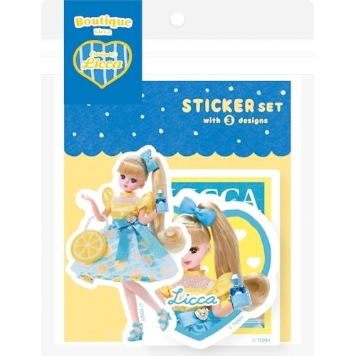 リカちゃん Oshigoto Licca ステッカー 3柄セット ダイナーカフェ