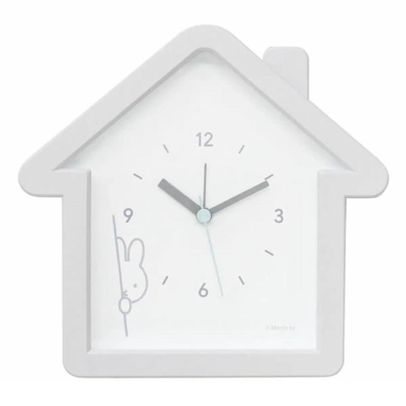 Miffy（ミッフィー） ハウス型クロック おともだち ひょっこり 置き